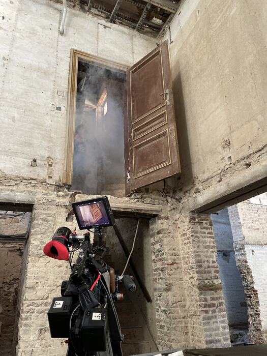 Filming at Hotel Pomeroke
